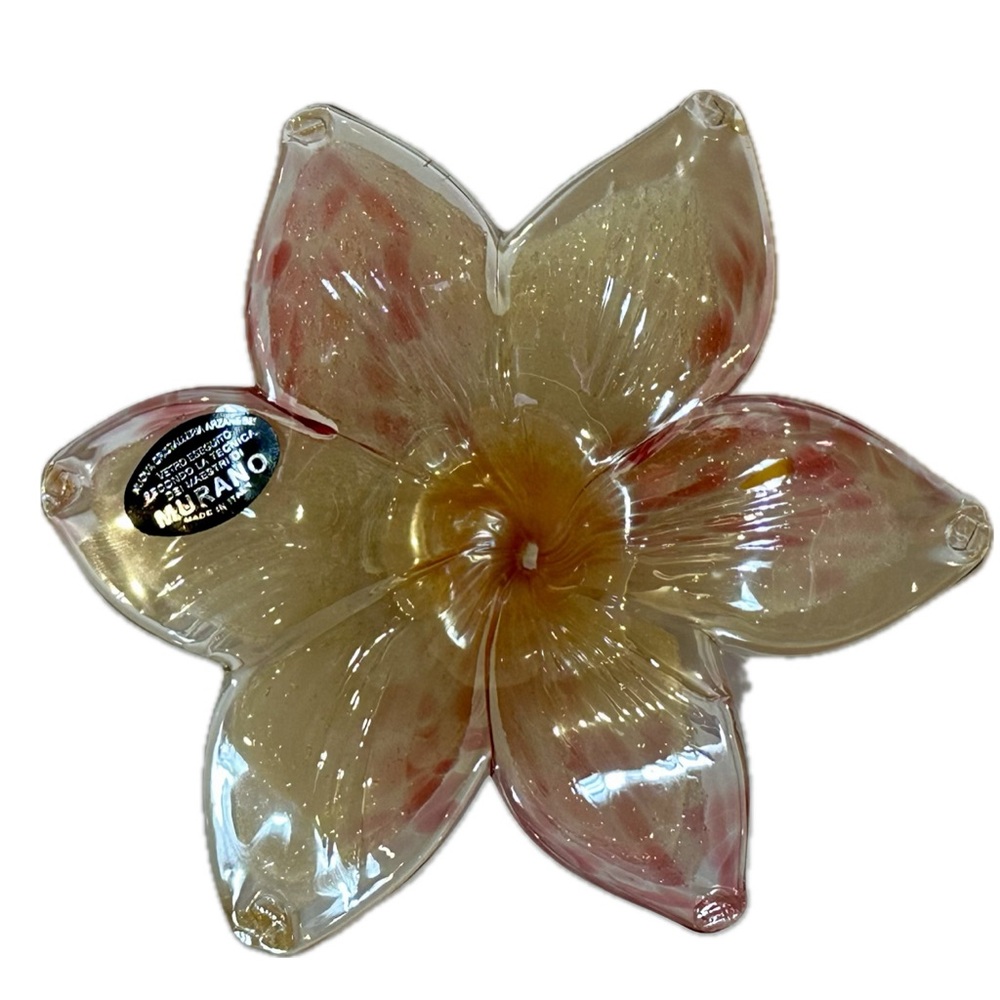 Gorgeous Murano Glass Flower - New with Murano sticker